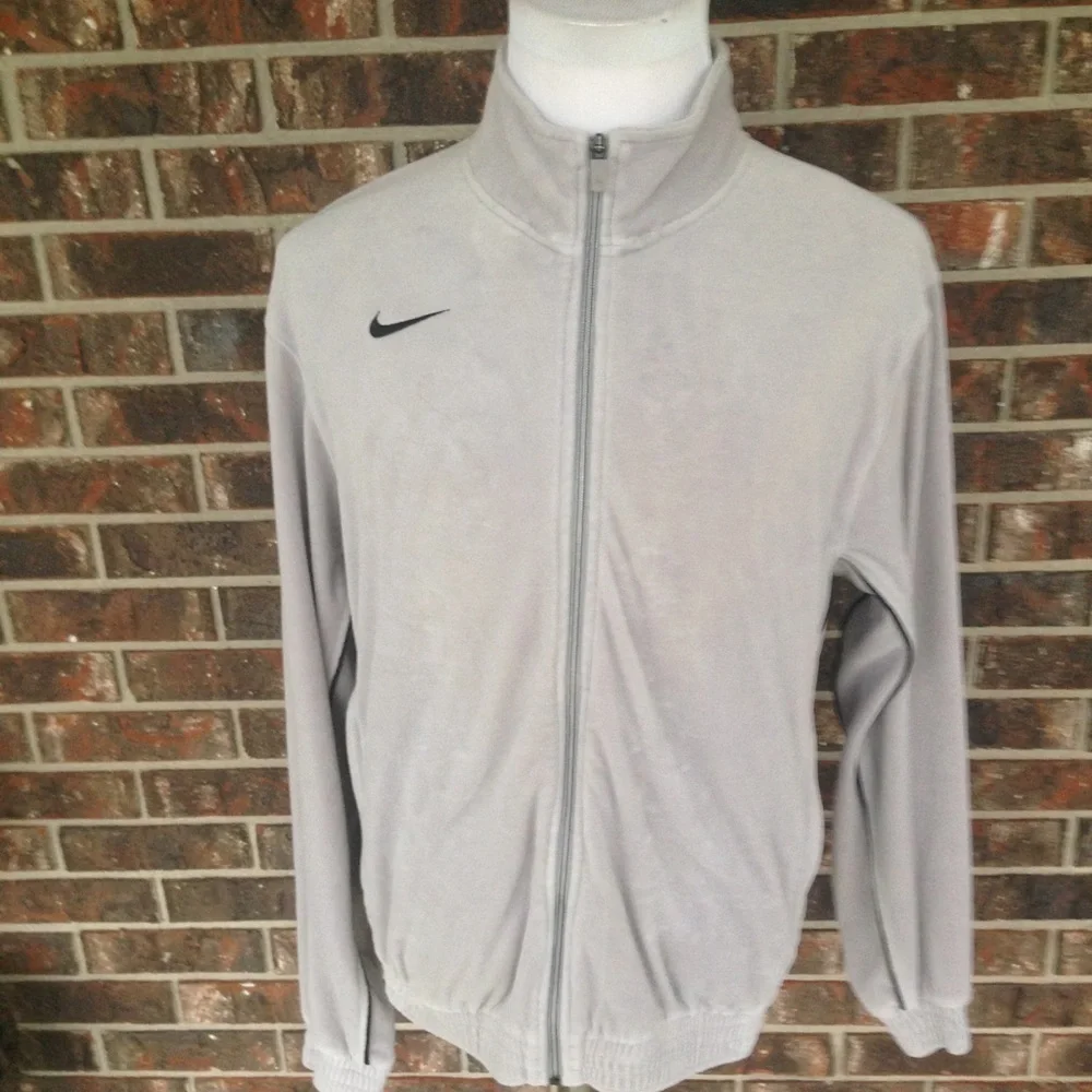 Nike Men's Full Zip Fleece Size Small Grey